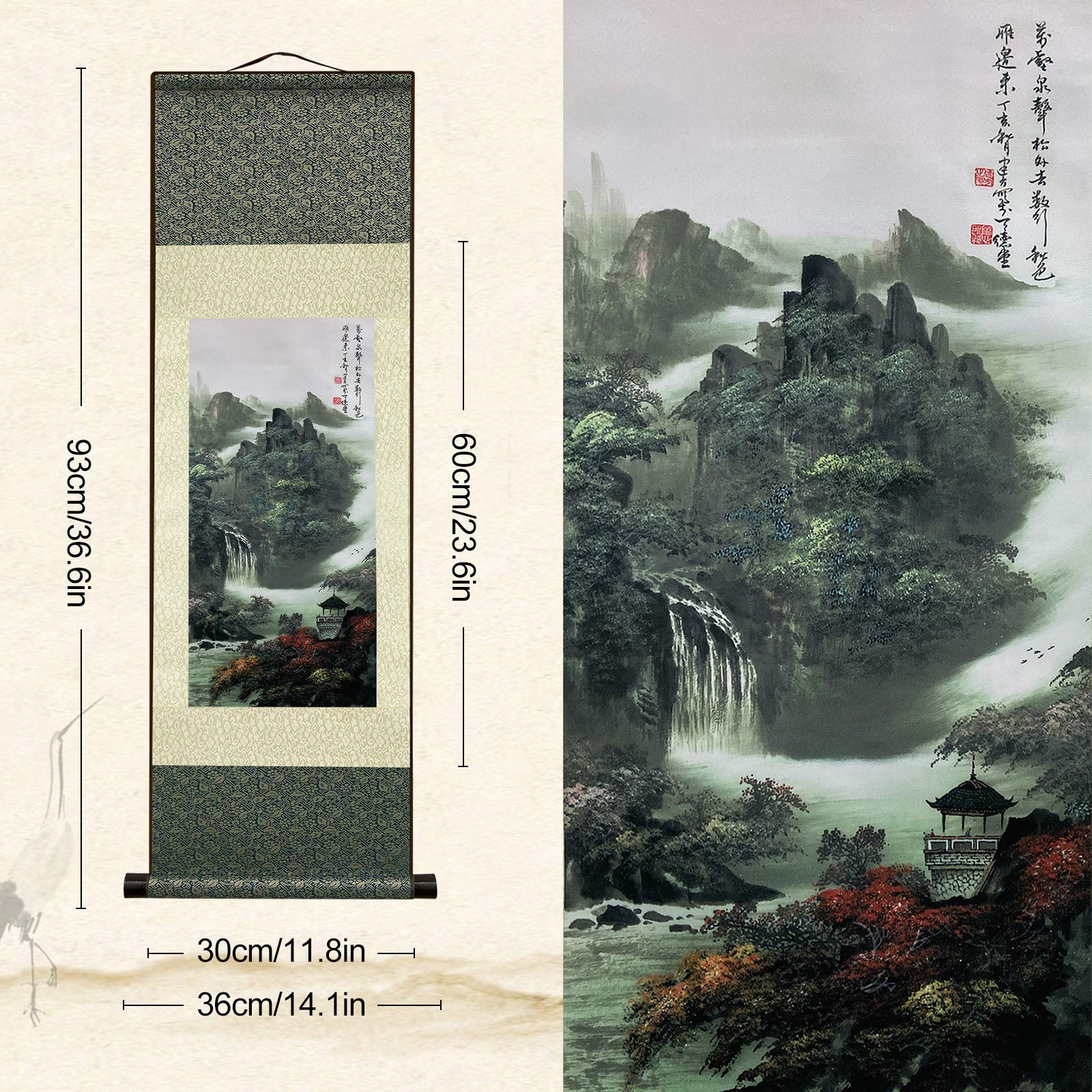 Amazon.com: FOVNOT Chinese Decor, Asian Decor Beautiful Silk